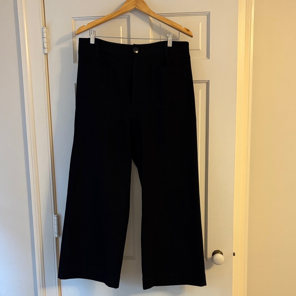Anthropologie Maeve “The Colette” Black Wide Leg Pants